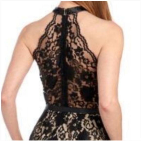 Lotus Threads New York Lace Halter Beaded Jumpsuit - Picture 5 of 6